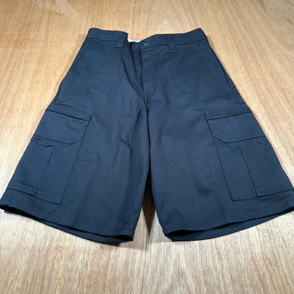 NWT Dickies Mens 28 Black Cargo Work Shorts Industrial Cotton LR337BK